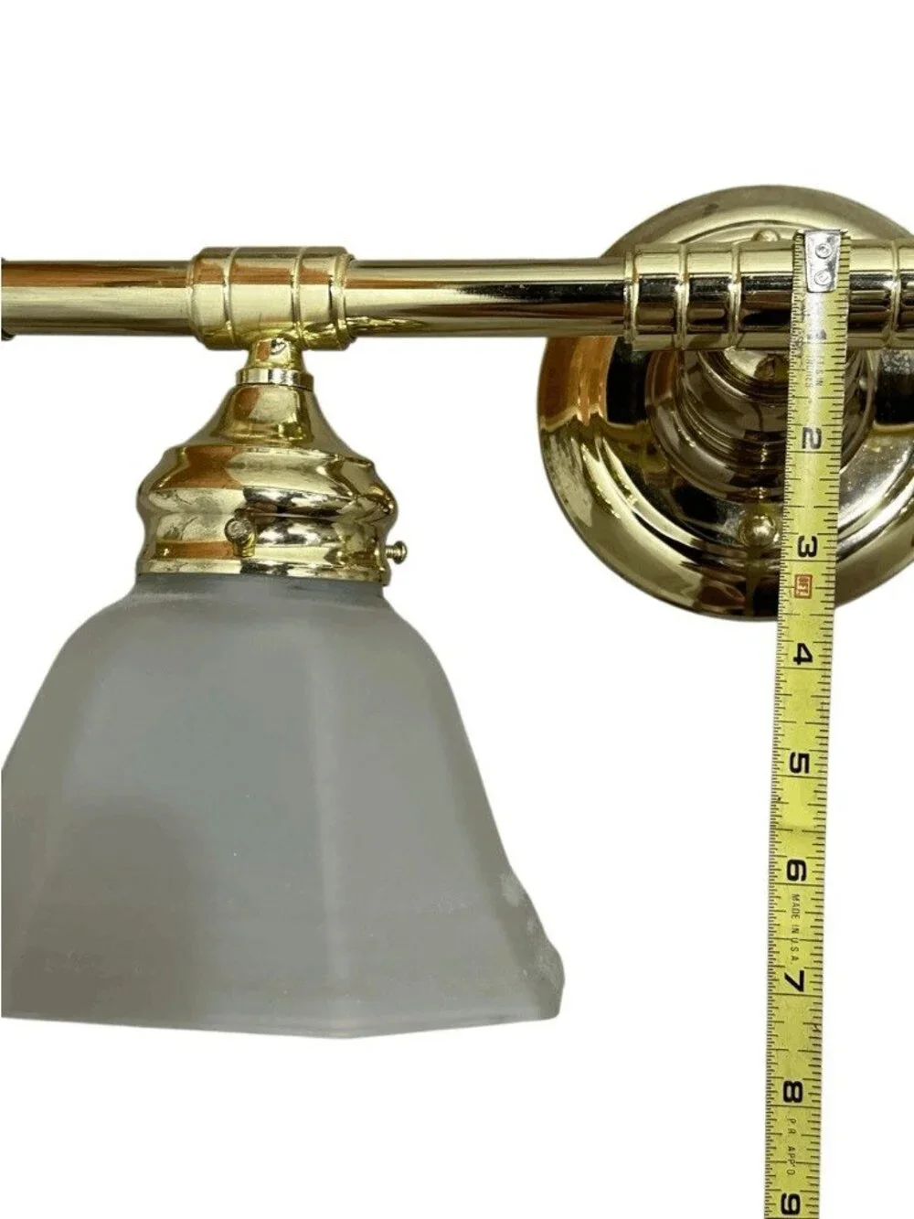 Vintage Traditional  Style Plated Brass 2 Arm Vanity Wall Sconce